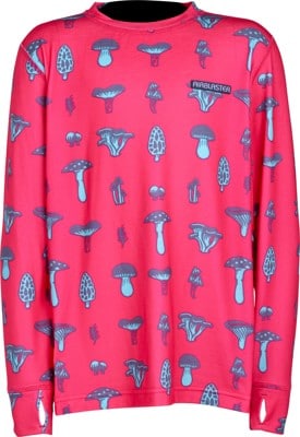 Airblaster Youth Base Layer Top - magenta mushroom - view large