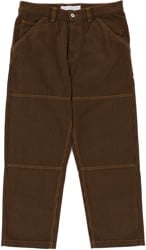 Polar Skate Co. '93! Work Pants - rust hickory stripe