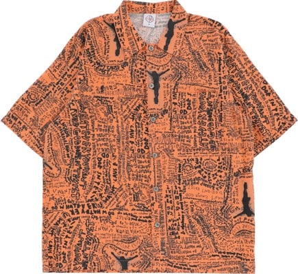 Polar Skate Co. Exist Bowling S/S Shirt - orange - view large