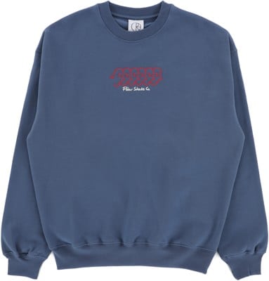 Polar Skate Co. Faces Crew Sweatshirt - grey blue - view large