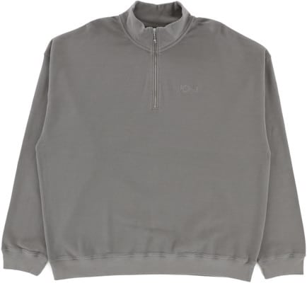 Polar Skate Co. Pique Half Zip L/S T-Shirt - grey - view large