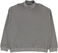 Polar Skate Co. Pique Half Zip L/S T-Shirt - grey