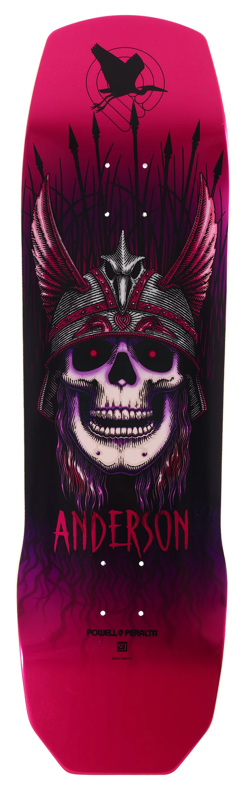 Powell Peralta Andy Anderson Heron Skull 9.13 Skateboard Deck