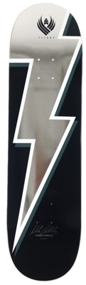 Powell Peralta Vallely Lightning Bolt 8.75 Flight Skateboard Deck - silver foil - view large