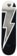 Powell Peralta Vallely Lightning Bolt 8.75 Flight Skateboard Deck - silver foil