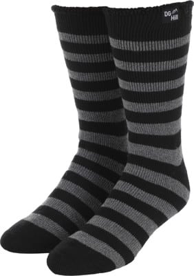 DG Hill Winter Thermal (2 Pack) Sock - black/grey stripe - view large