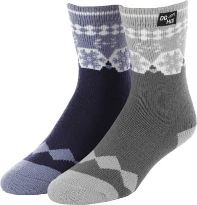 DG Hill Winter Thermal (2 Pack) Sock - blue/grey snowflake - view large