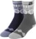 DG Hill Winter Thermal (2 Pack) Sock - blue/grey snowflake