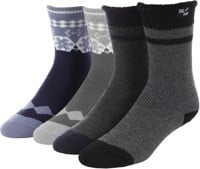 DG Hill Winter Thermal (4 Pack) Sock - blue/grey snowflake