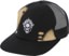 Creature Bonehead Flame Trucker Hat - greasy black