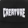 Creature Mono Logo Snapback Hat - black - front detail