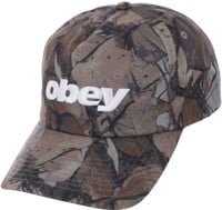 Obey Delta Snapback Hat - fence camo