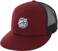 Santa Cruz Cruz Embroidered Trucker Hat - maroon/slate