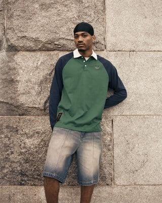 Adidas Tyshawn Rugby Polo Shirt - collegiate green/legend ink