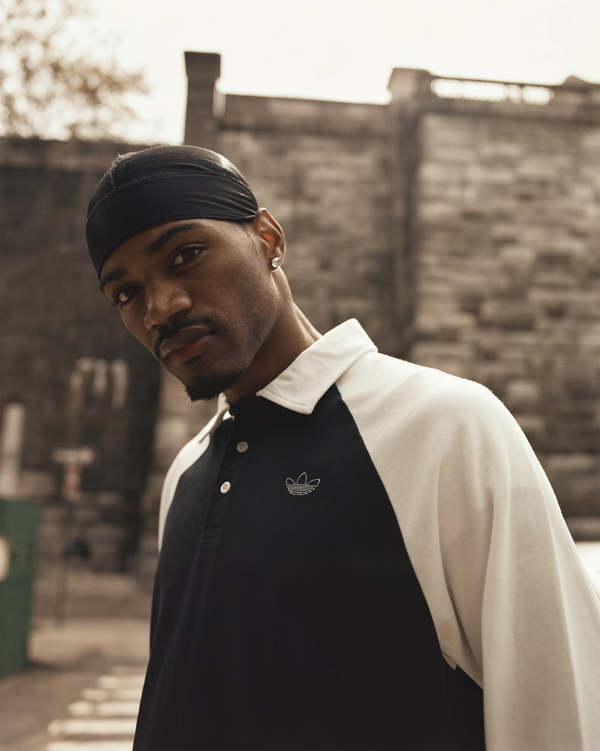 Adidas Tyshawn Rugby Polo Shirt - black/white | Tactics