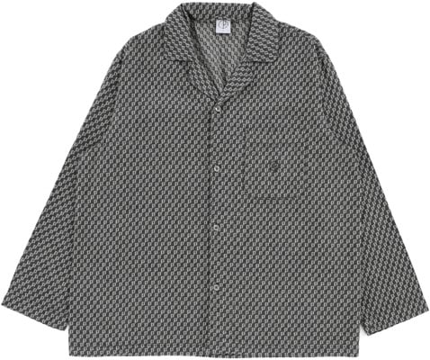 Polar Skate Co. P Pattern Pyjama L/S Shirt - black/white - view large