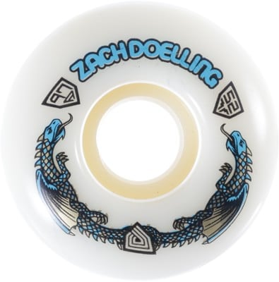 Powell Peralta Doelling Pro Dragon Formula V1 Narrow Ride Patch Skateboard Wheels - white (97a) - view large