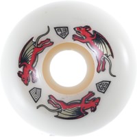 Powell Peralta Nano Rat AV6 Wide Ride Patch Skateboard Wheels - white (93a)