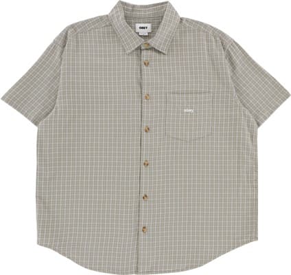 Obey Bigwig Ian S/S Shirt - dried sage multi - view large