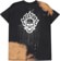 Creature Bonehead Flame T-Shirt - greasy black - reverse