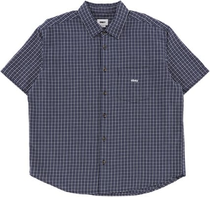 Obey Bigwig Ian S/S Shirt - academy navy multi - view large