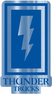 Thunder Boxed Bolt Sticker - metallic blue - view large