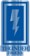 Thunder Boxed Bolt Sticker - metallic blue