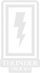 Thunder Boxed Bolt Sticker - white