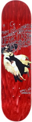 Fancy Lad Cats Feeding 8.1 Skateboard Deck - red - view large