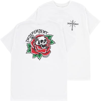 Independent Dressen Skull Rose T-Shirt - white - view large