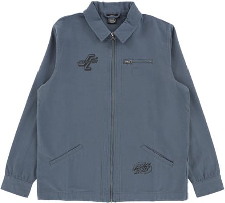 Santa Cruz Woodcut Classic Work Jacket - washed navy - view large