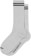 Polar Skate Co. 2 Stripes Long Rib Sock - heather grey/black