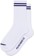 Polar Skate Co. 2 Stripes Long Rib Sock - white/blue