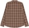 Independent Belmont Flannel Shirt - brown/tan - reverse