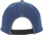 Volcom Hammered Work Snapback Hat - dust bowl indigo - reverse