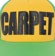 Carpet Carpet Trucker Hat - green/yellow/red - front detail