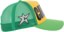Carpet Carpet Trucker Hat - green/yellow/red - side