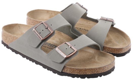 Birkenstock Arizona Birkibuc Sandal - stone - view large