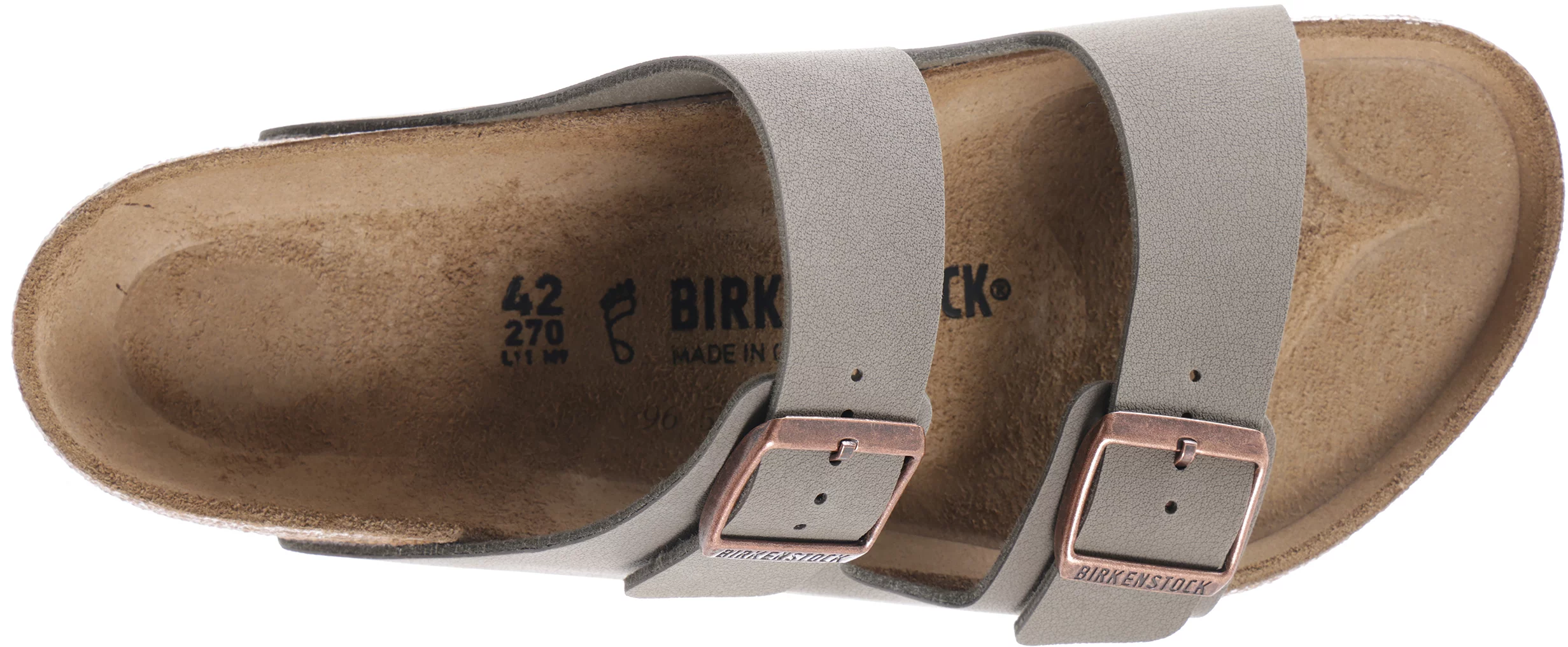 Birkenstock Arizona Birkibuc Sandal - stone | Tactics display picture 2