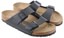 Birkenstock Arizona Soft Footbed Sandals - black suede