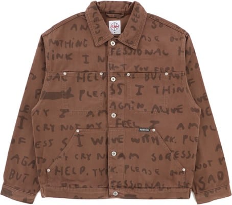 Polar Skate Co. Sad Notes Patrik Jacket - walnut - view large