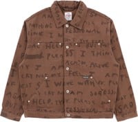 Polar Skate Co. Sad Notes Patrik Jacket - walnut