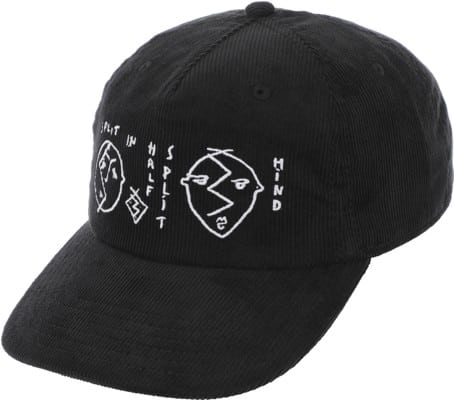 Polar Skate Co. Split In Half Strapback Hat - black - view large