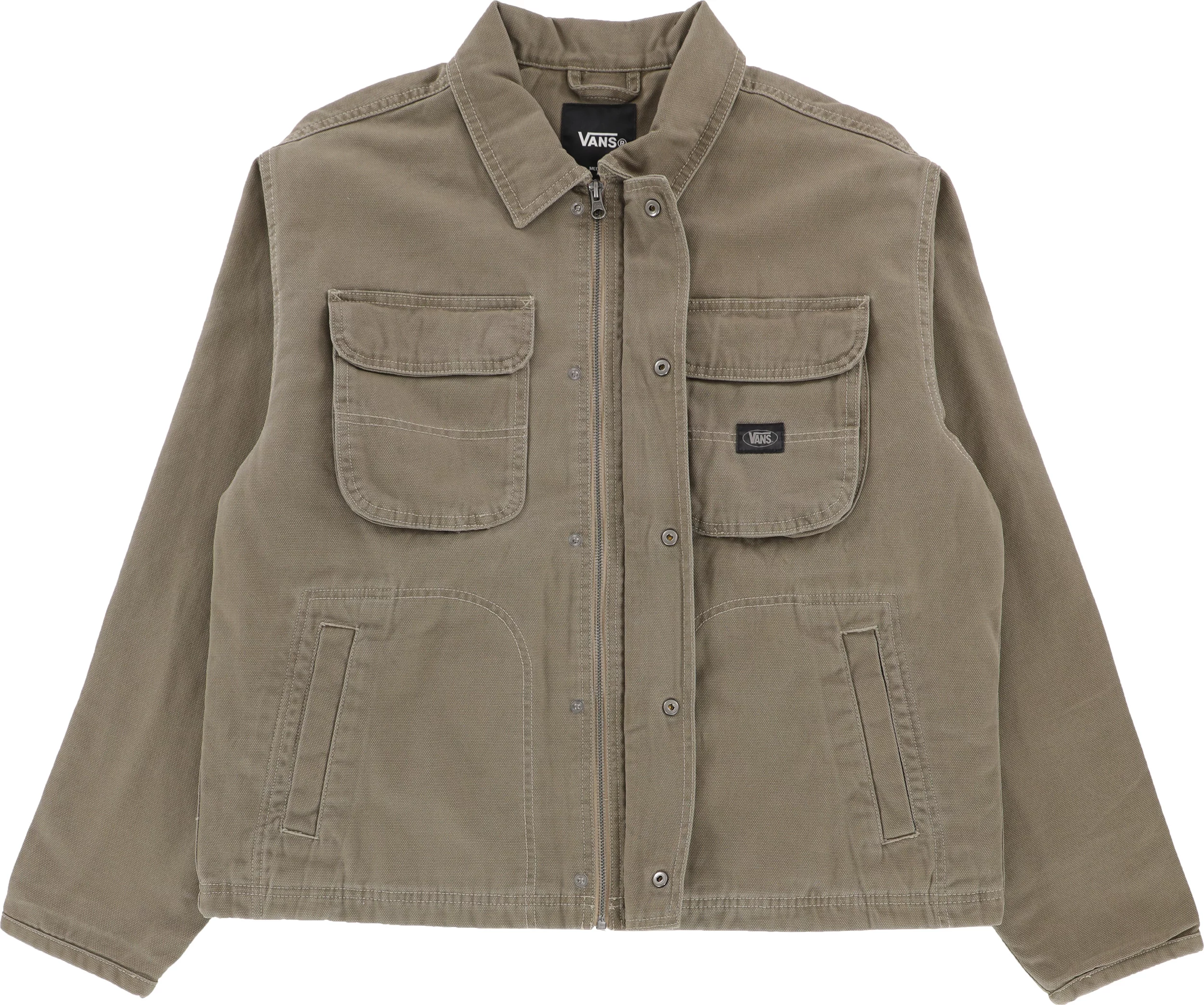 VAN JACKET 「CARPENTER KIT」 Vans Umber Pigment Canvas Jacket - aluminum | Tactics