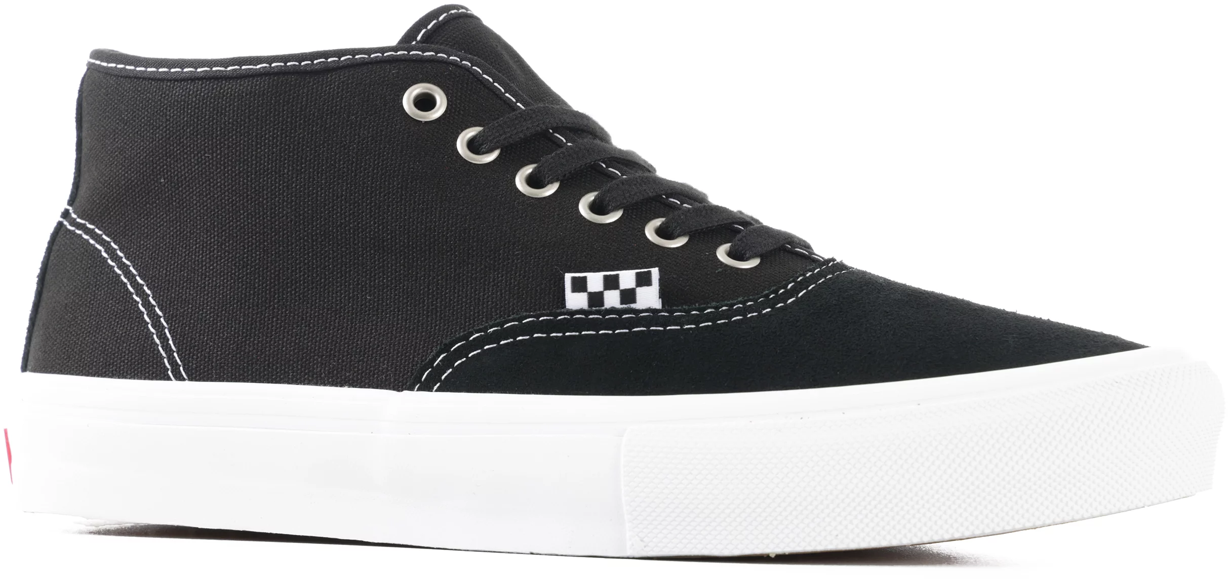 Vans Skate Authentic Mid Shoes - black/white | Tactics