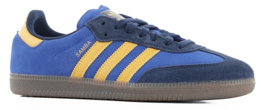 Adidas Samba ADV Skate Shoes - collegiate navy/preloved yellow/team royal blue - view large