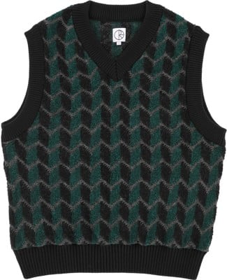 Polar Skate Co. Zig Zag Knit Sweater - black/dark teal - view large