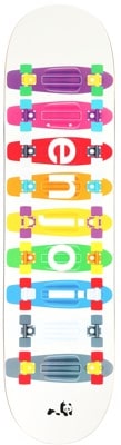 Enjoi Big Box Plastic Spectrum 8.25 Skateboard Deck - white - view large