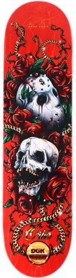 DGK Ortiz Los Muertos 8.1 Skateboard Deck - red - view large