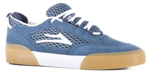 Lakai Payload Skate Shoes - navy suede white gum - view large